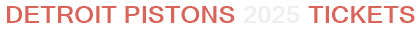 Detroit Pistons 2026 Tickets